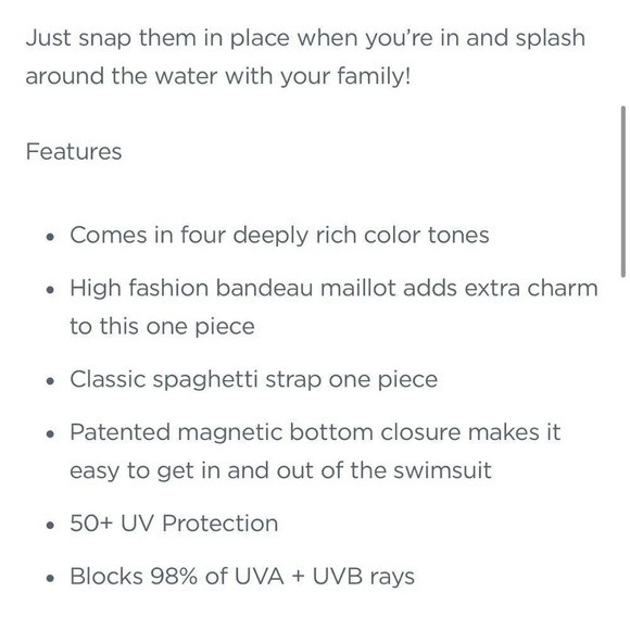 Wow Ease Swimsuit Emerald Green Size 14 Snap One Piece Accessibility SPF 50 Swim - Picture 5 of 12